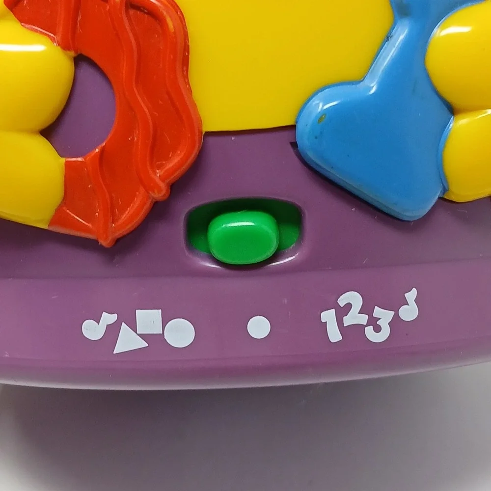 Works-Fisher Price Laugh & Learn Cookie Jar Shape Surprise 2005 Vintage Complete